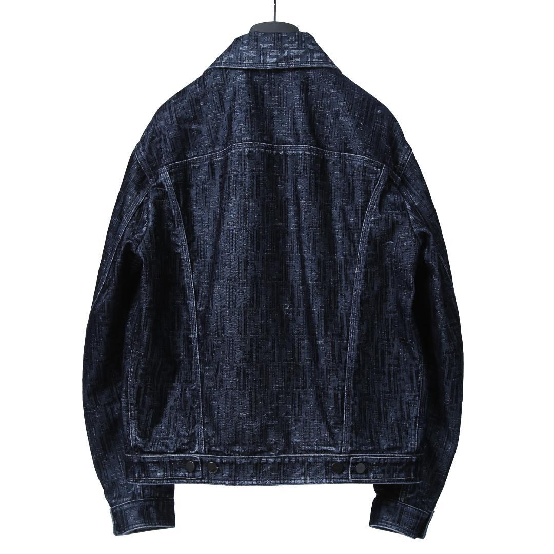 FENDI 2023FW FFロゴ ズッカ柄 フロック加工 デニムジャケット - メルカリ