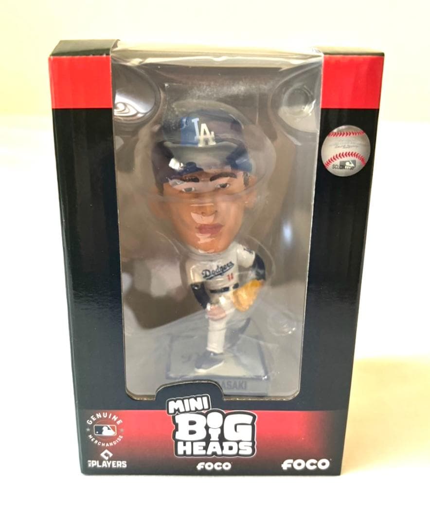 2025体限定】佐々木朗希 ドジャース メジャー初 バブルヘッド人形 4.5