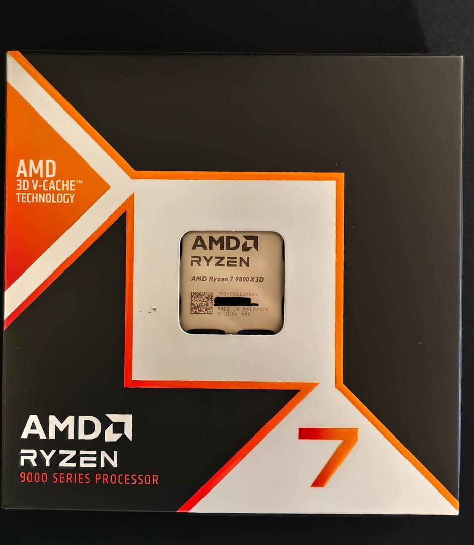 新品未開封 AMD Ryzen7 9800X3D Amazon.com: AMD RYZEN 7 9800X3D 8-Core, 16-Thread Desktop