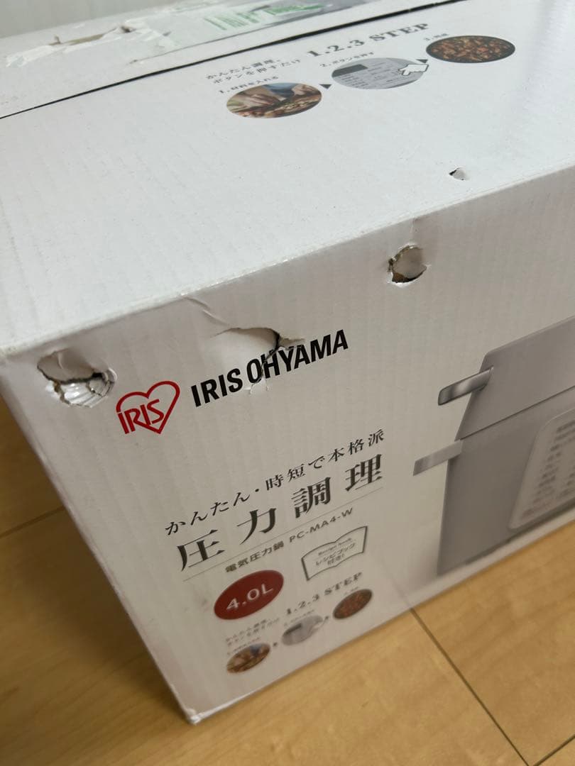 IRIS OHYAMAアイリスオーヤマ 電気圧力鍋 PC-MA4-W 4.0L