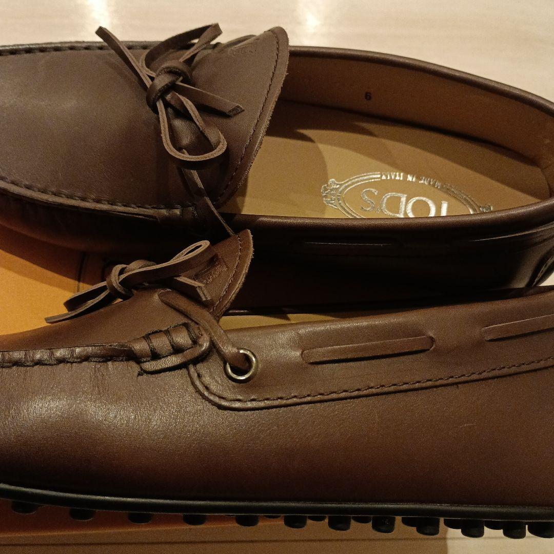TOD'S ドライビングシューズ ブラウン 6 ローファー 新品未使用 トッズ