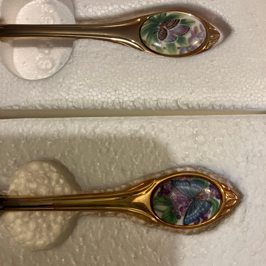 フランクリンミント 世界の蝶 スプーンコレクション12本