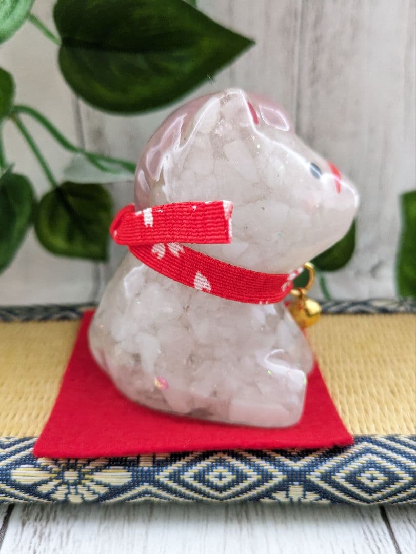 【次男坊です。】白水晶の午年おうまちゃん形オルゴナイト☆他２点