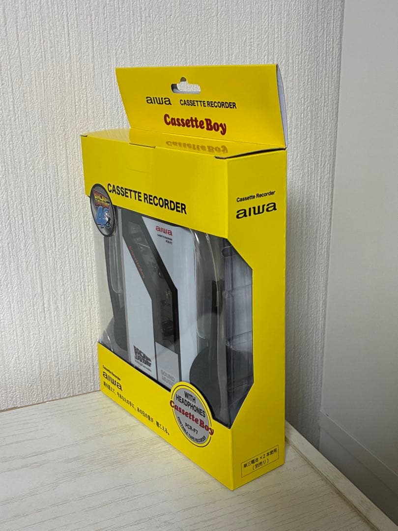 バックトゥザフューチャー ポータブルカセットプレーヤー ドンキ 新品