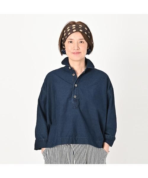 45R スーピマ オックス の Mシャツ インディゴ 焦 - メルカリ