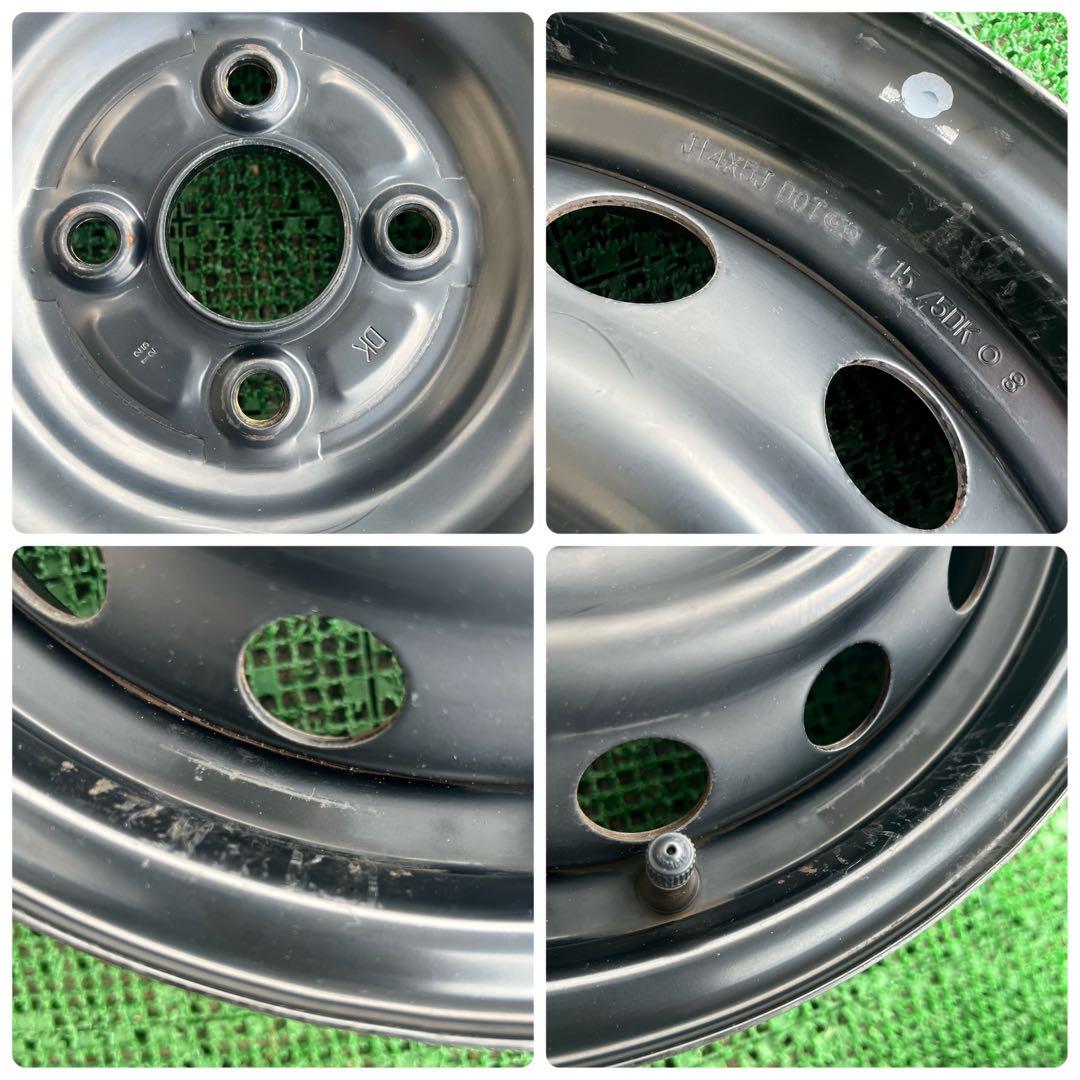 トヨタ純正 プロボックス 14インチスチールホイール ブラック色 4本