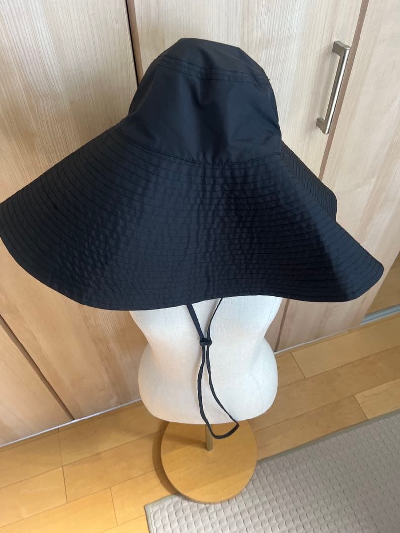 ETRE TOKYO ウォーターリペレントワイドブリムハット ブラック