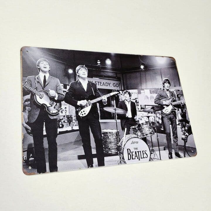 デザイン看板A4】ビートルズ sl☆ポスター絵ブリキ看板グッズ雑貨