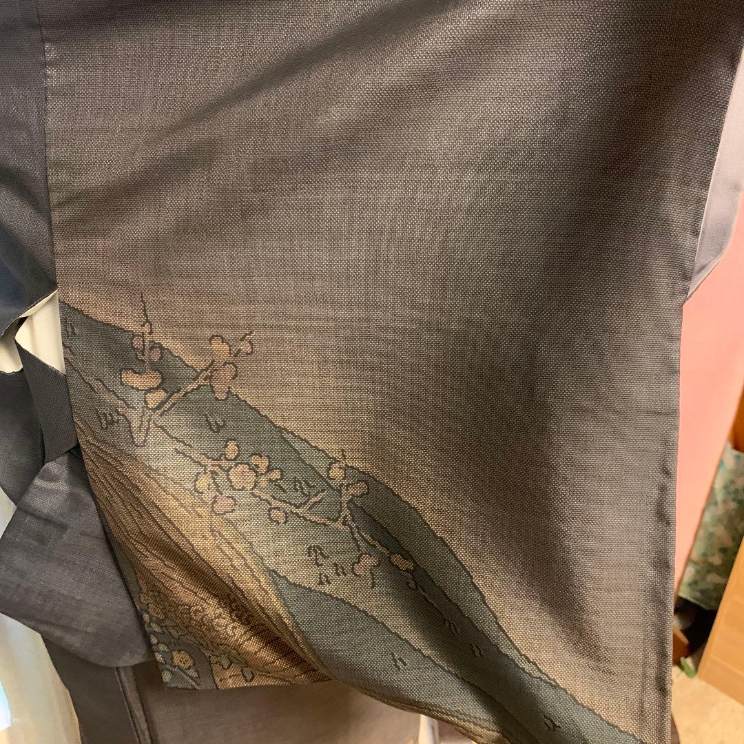 ちえ様 未使用☆泥染奄美大島紬☆きじ梅柄 - メルカリ