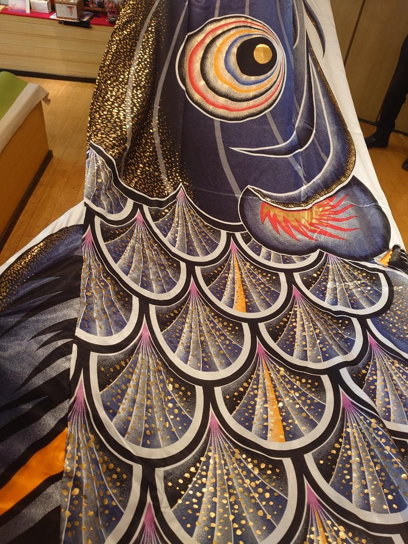 ●写真映え間違え無し！●高級鯉のぼり訳あり品●　五月人形（7メートル）インテリア 伝の助鯉のぼりシリーズ｜こいのぼり｜人形の松屋 正月飾り、ひな人形