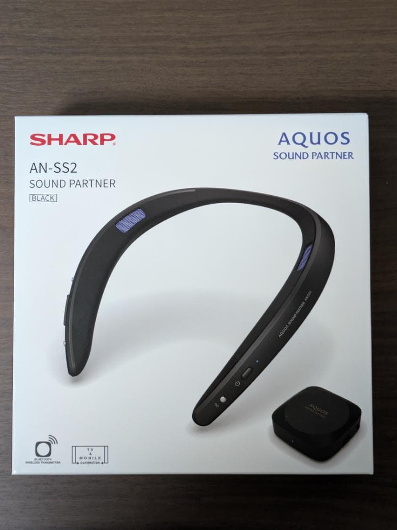 SHARP AN-SS2 ブラック ネックスピーカー 楽天市場】シャープ アクオス サウンドパートナー AN-SS2-B ブラック