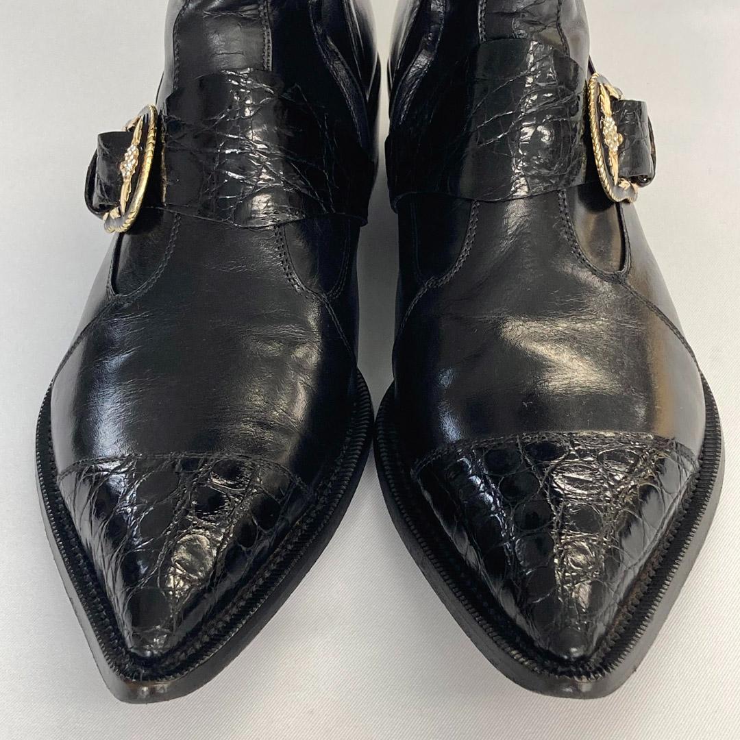 gianni barbato ジャンニバルバート クロコウエスタンブーツ 42 - メルカリ