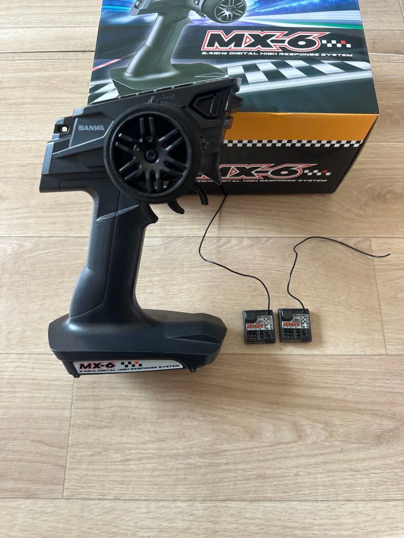 SANWA MX-6 受信機2個 2.4GHz