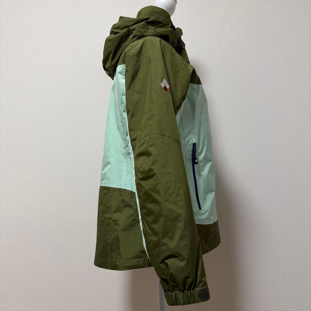 モンベル シャルモパーカ グリーン系 スタッフバッグ スノボー スキー