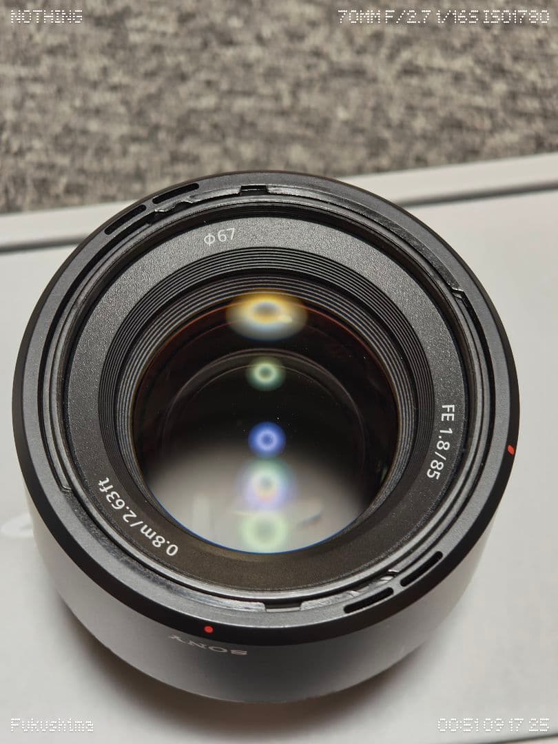 レンズ(単焦点) sony FE85mm f1.8 カメラレンズ FE 85mm F1.8 ブラック SEL85F18 [ソニーE /単焦点レンズ