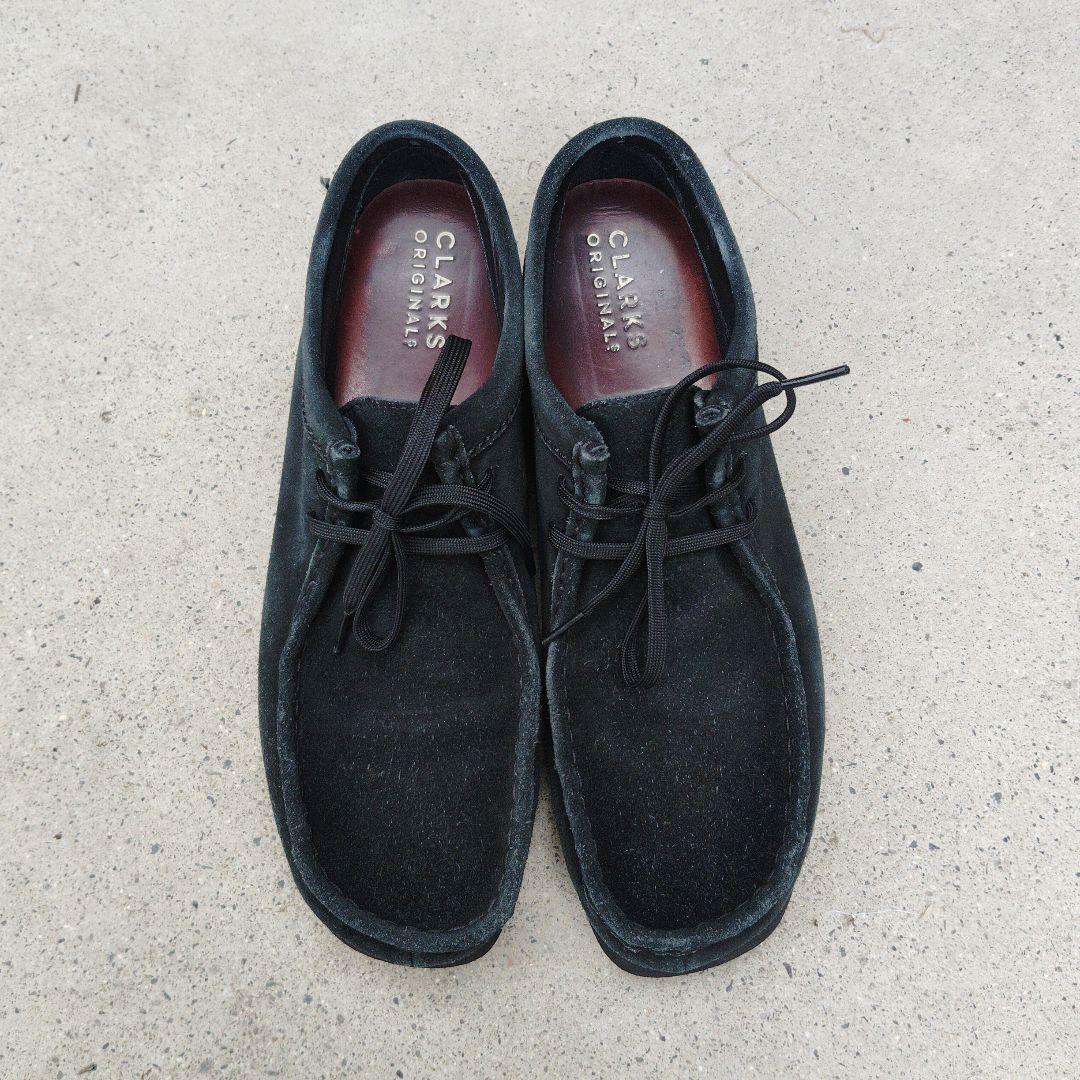 クラークス ワラビー ブラック ゴアテックス27cm WallabeeGTX / メンズ ワラビーゴアテックス （ブラックスエード