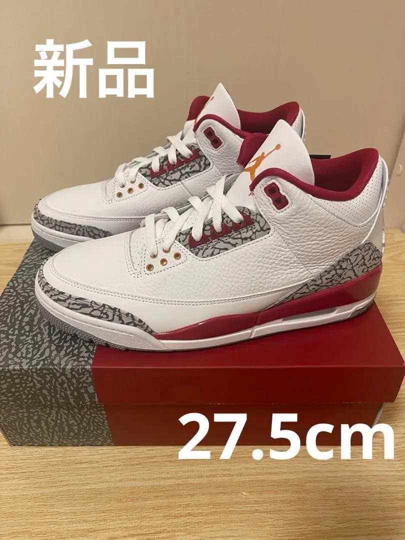 Jordan 3 Nike Air Jordan 3 Cardinal Red 27.5cm “Cardinal