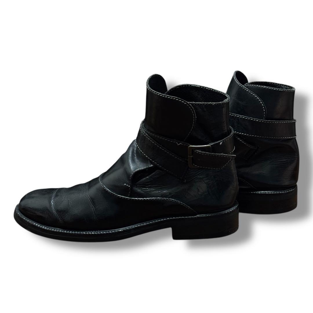 靴 GIORGIO ROMANO Strap Leather Boots 43