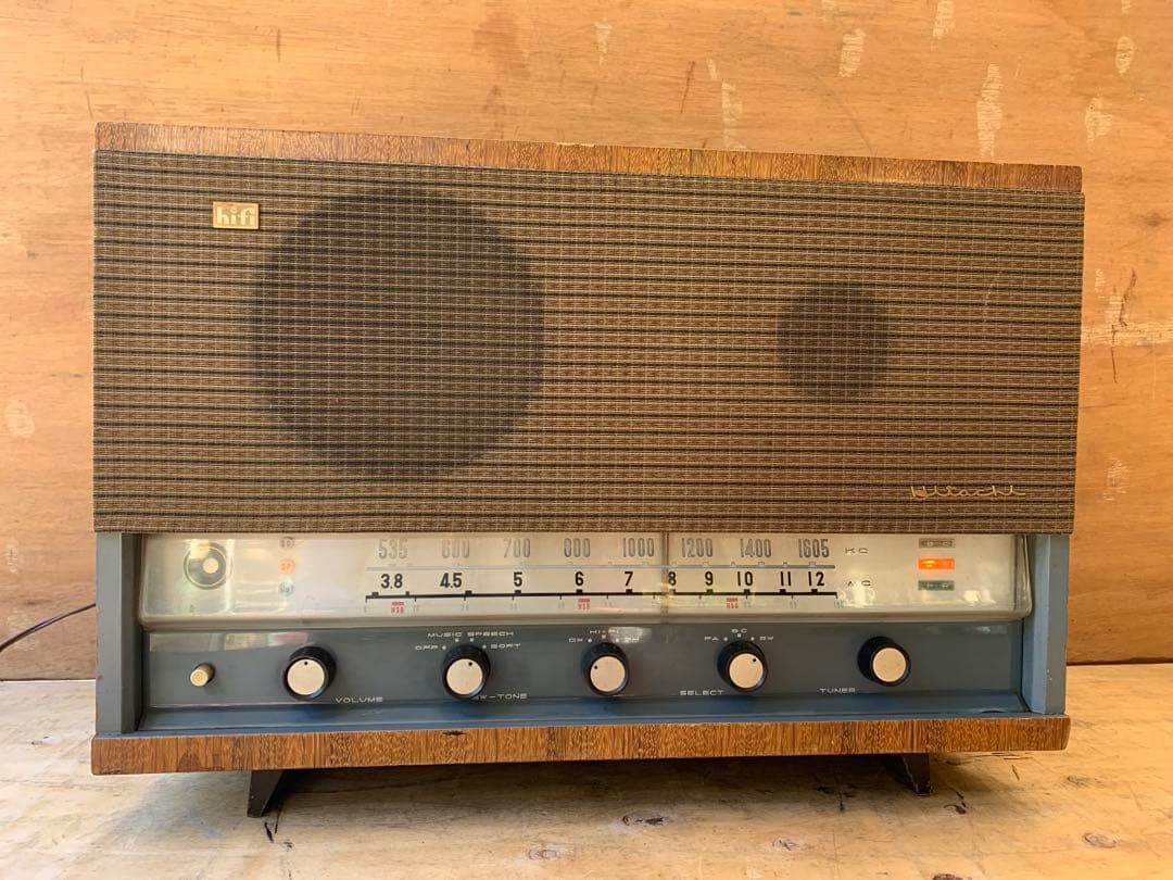 真空管ラジオ 日立製作所 s-565型 昭和レトロ アンティーク ラジオ