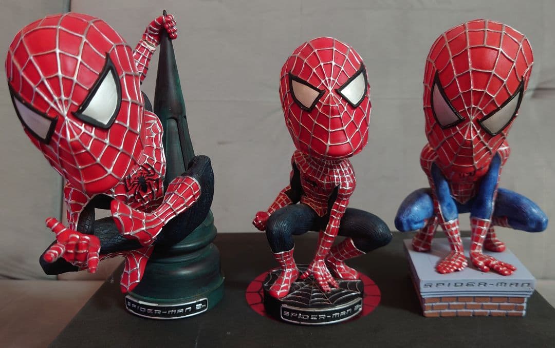 スパイダーマン ボブルヘッド 2体セット