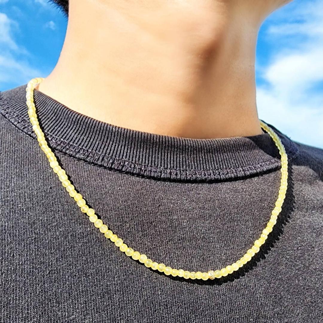 《煌めきの宿命》K18ゴールド×ゴールドルチルネックレス 贈り物 プレゼント