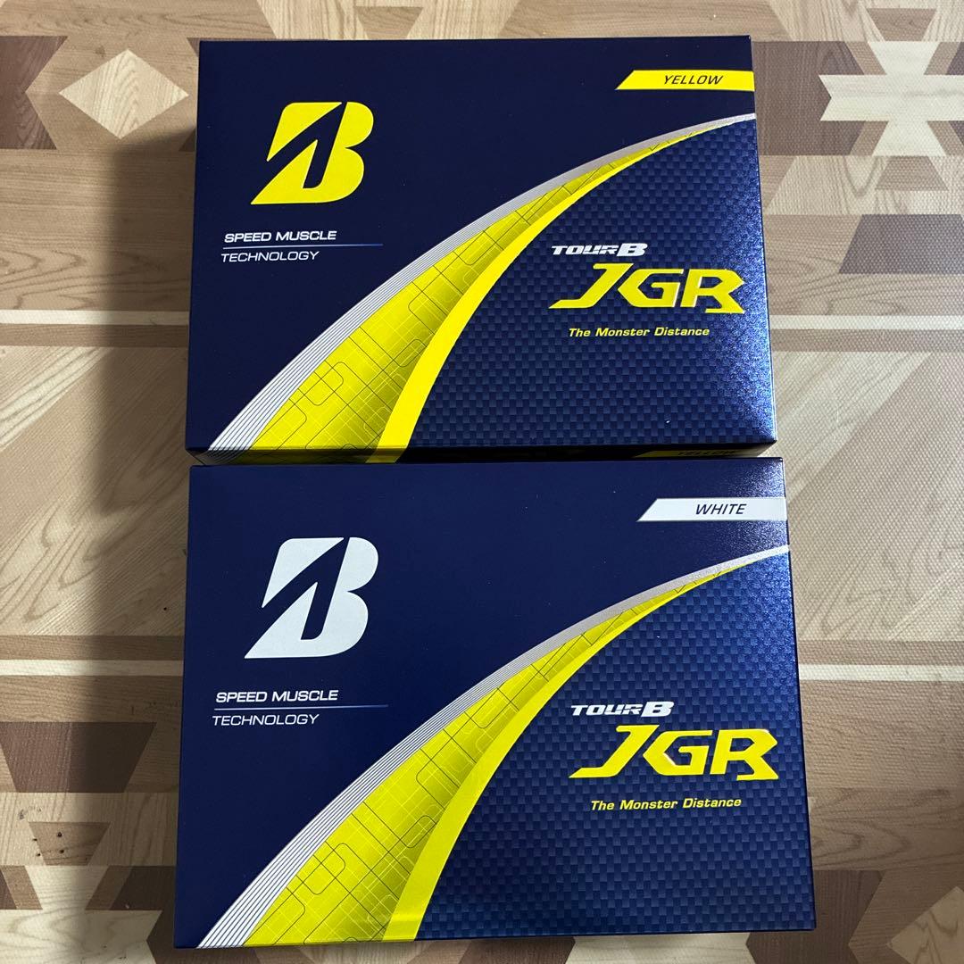 ブリヂストン TOUR B JGR ゴルフボール　ホワイトとイエロー　2ダース BRIDGESTONE（ブリヂストン） ゴルフ TOUR B JGR 2023 ゴルフ ボール 2