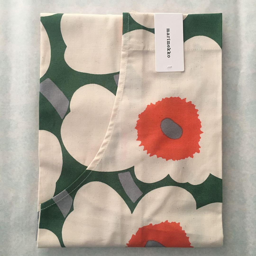 新品未使用 マリメッコ ウニッコ エプロン グリーン オレンジ - メルカリ