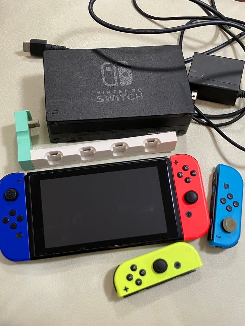 Nintendo Switch 本体 赤/青/緑/黄　あつ森 ゲオ公式通販サイト/ゲオオンラインストア【中古・箱説あり・付属品