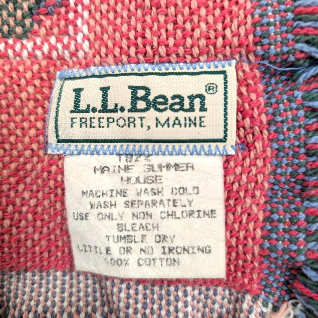 L.L.Bean 　コットンタペストリー 　ラグ　マルチカバー