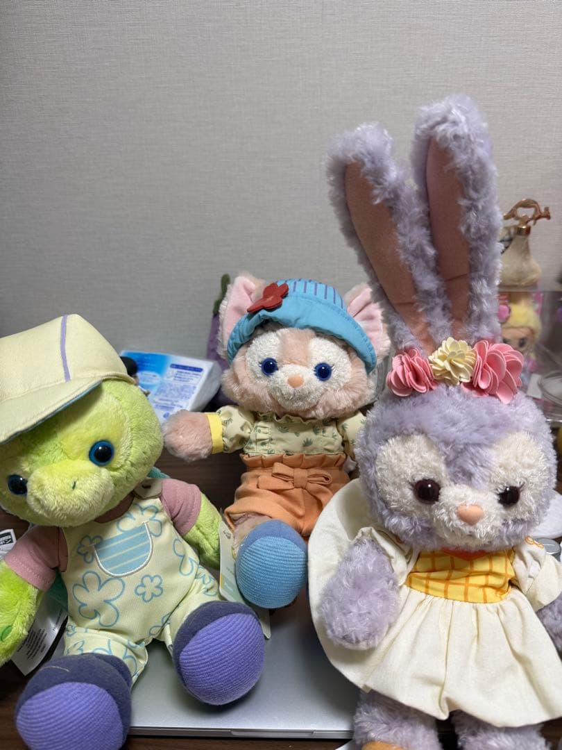 香港ディズニーランド ダッフィー＆フレンズ ぬいぐるみ 3点セット 香港ディズニー限定☆ダッフィー&フレンズ ポージングぬいぐるみ