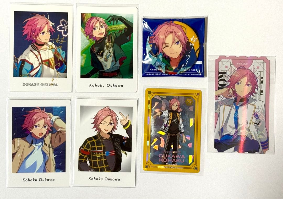 あんスタ Crazy:B 桜河こはく TRIP ぱしゃっつ 缶バッジ - メルカリ