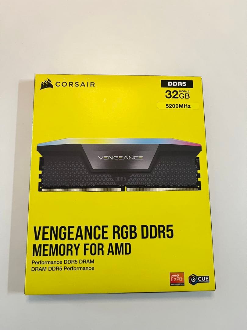 メモリー CORSAIR VENGEANCE RGB DDR5 32GB 5200MHz CORSAIR Vengeance RGB DDR5 RAM 32GB (2x16GB) 5200MHz CL40 Intel