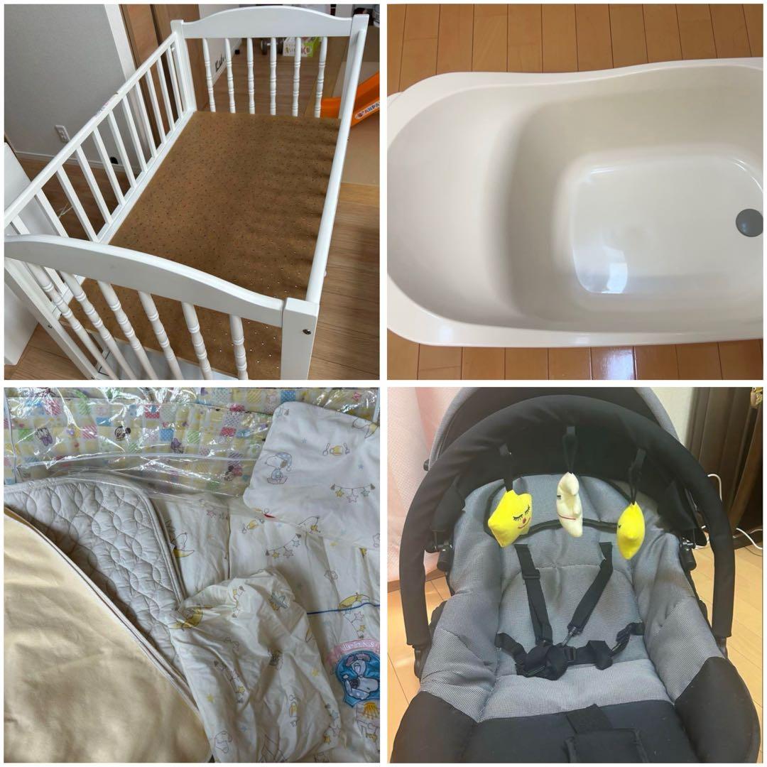 石崎家具　スリーピー　エリーゼ　ホワイト⭐️ベッドガード布団、バウンサー、沐浴槽付 楽天市場】日本製 ベビーベッド 「エリーゼ【B品／アウトレット