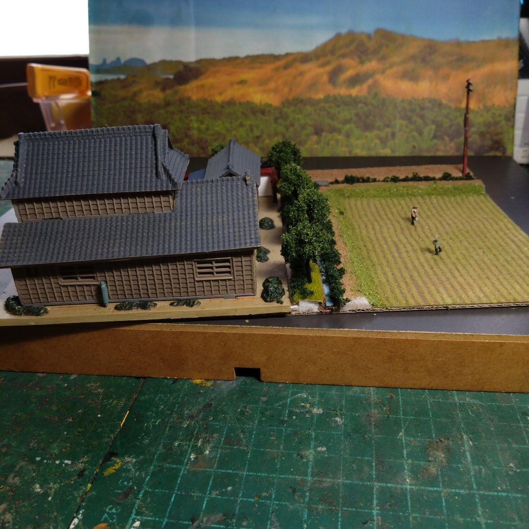 Nゲージ トミーテック ジオコレ 農家Cを使用したミニジオラマ - メルカリ