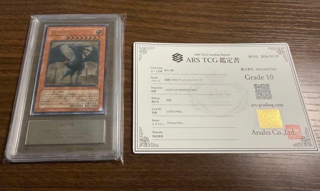 ARS10】遊戯王 裁きの龍 レリーフ 鑑定書付き - メルカリ