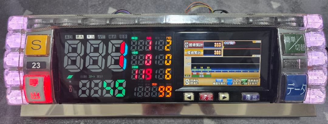 パチスロ実機 6号機マイジャグラー5(データカウンタとリモコン付き