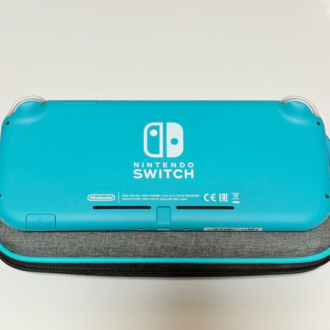 Switch Lite 本体 ターコイズ ハードケース クリアケース 充電器