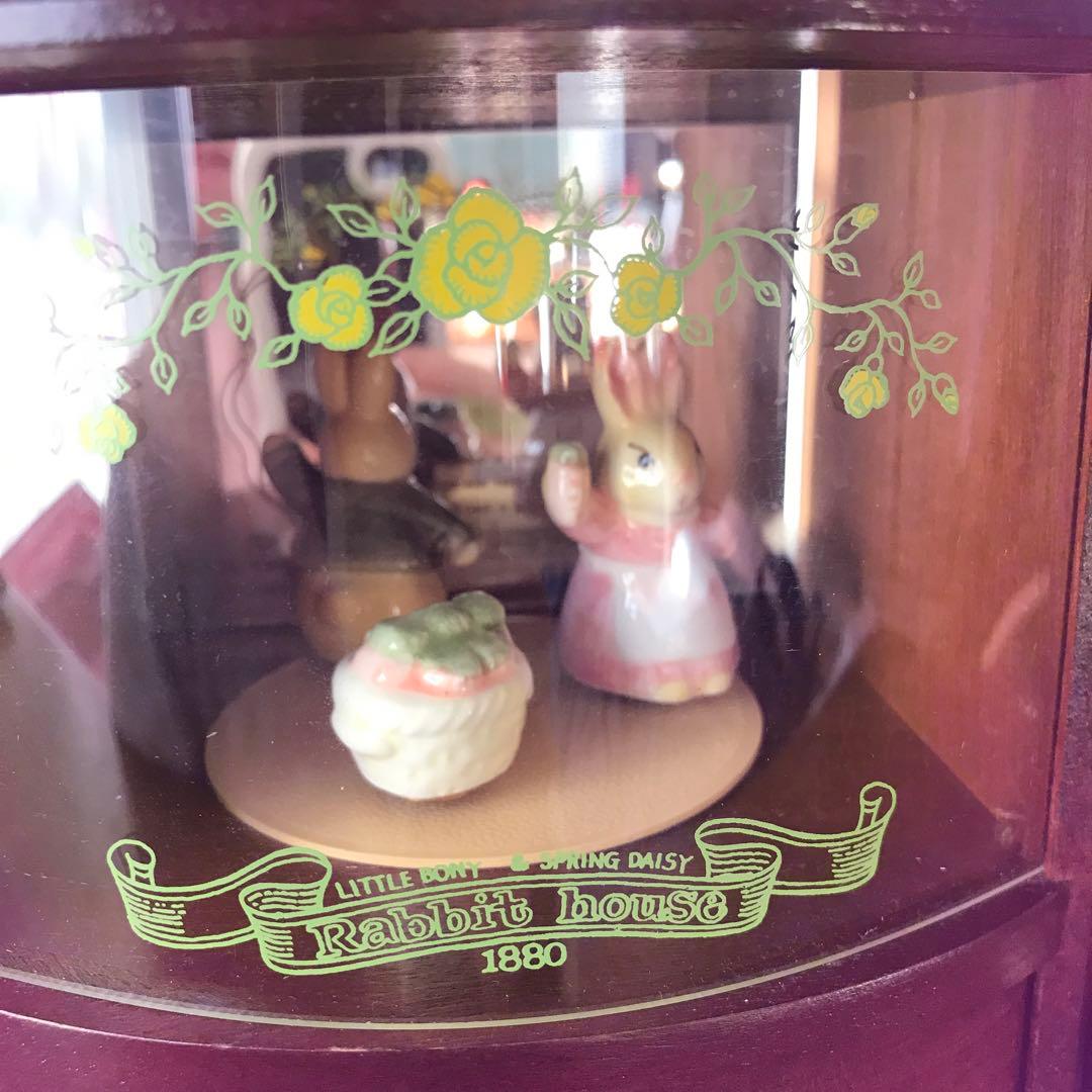 ラビットハウス オルゴール付き宝石箱 ジュエリーボックス カントリー