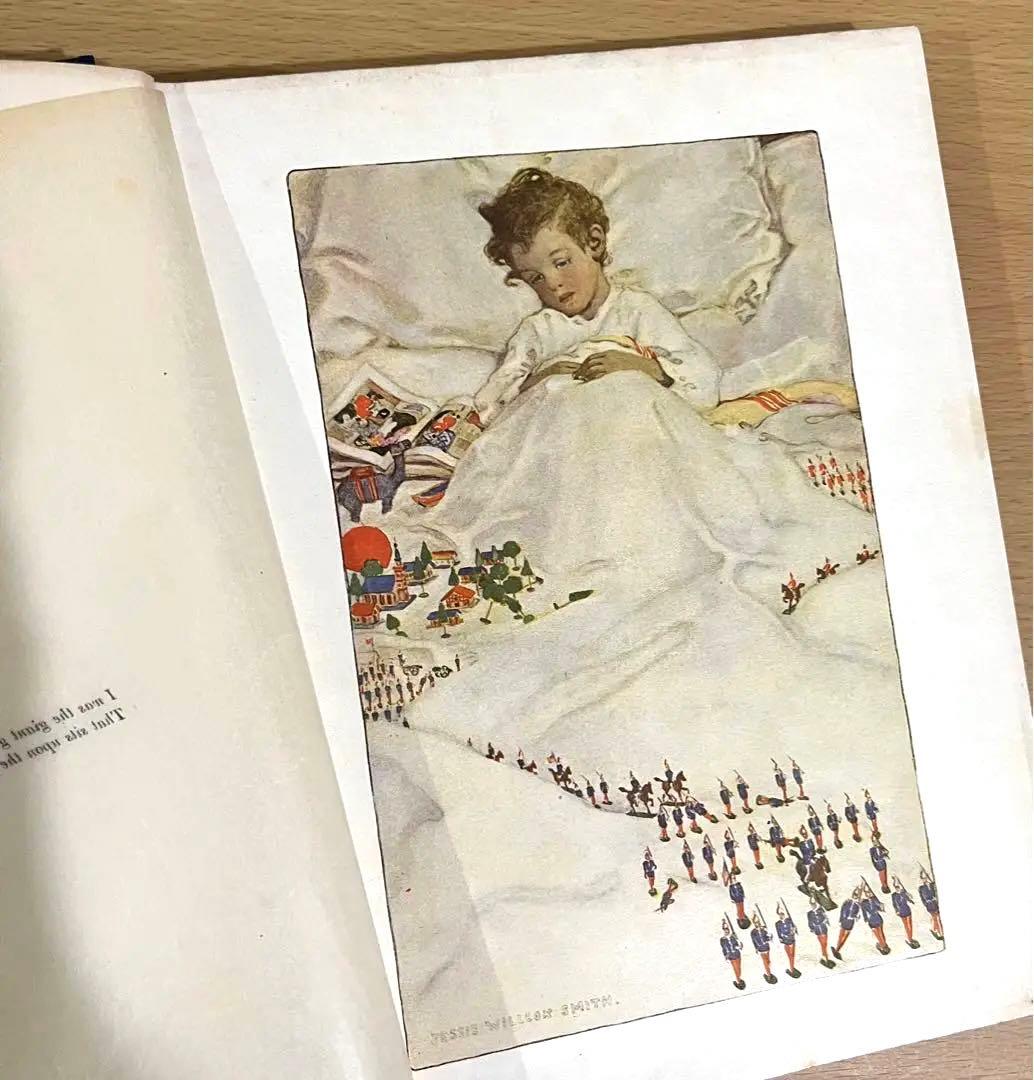 NO.82 希少 洋書 古書 絵本 子どもの詩の園 アンティーク ビンテージ