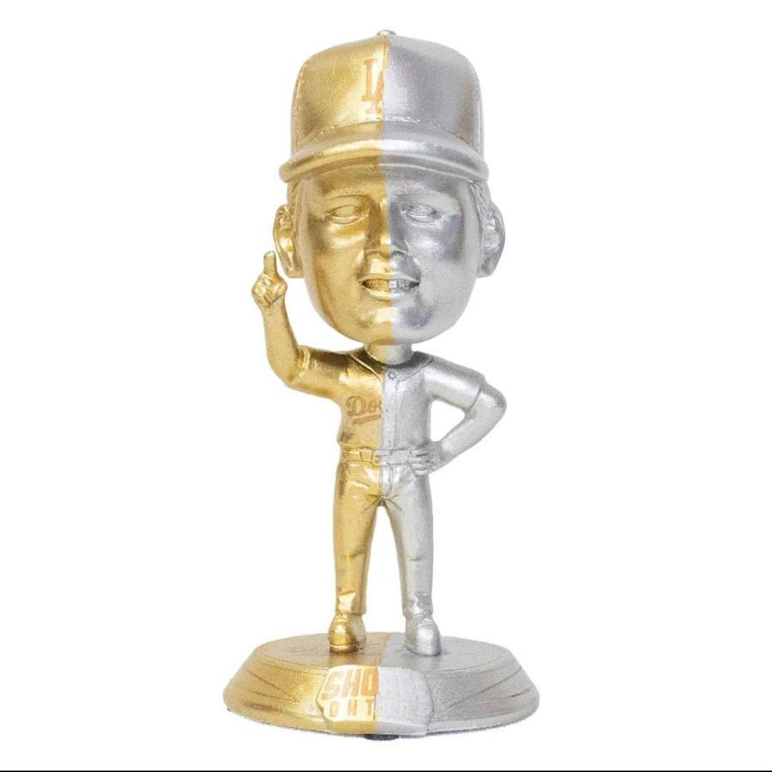 大谷翔平 フィギュア FOCO社製 ミニビッグヘッド ゴールド＆シルバー