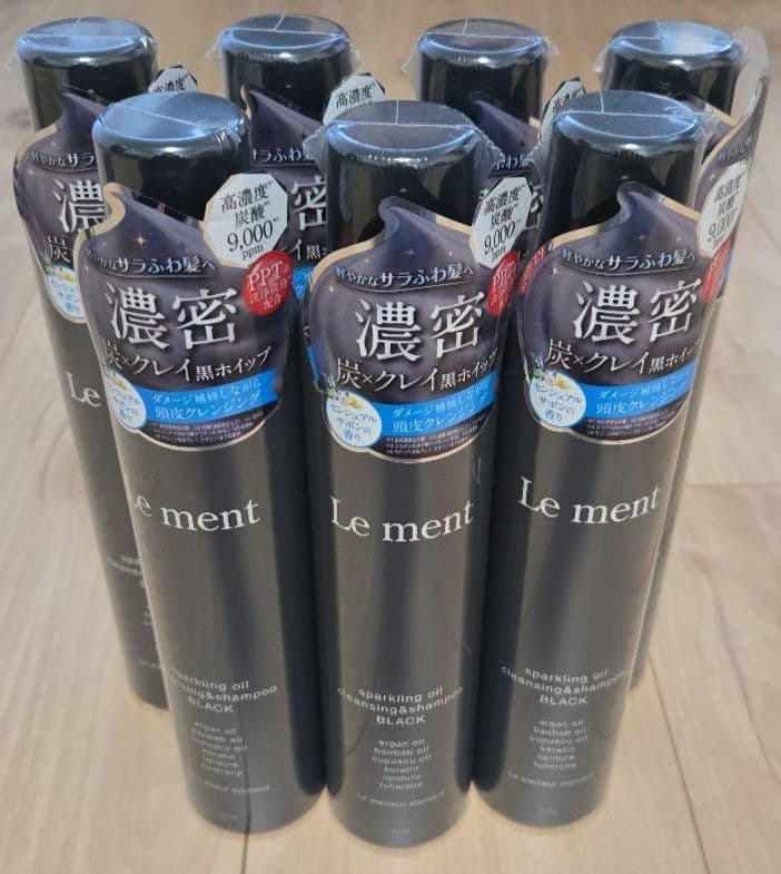 Le ment シャンプー ブラック　7本 Amazon | Le ment (ルメント) 炭酸シャンプーブラック 200g 高濃度炭酸