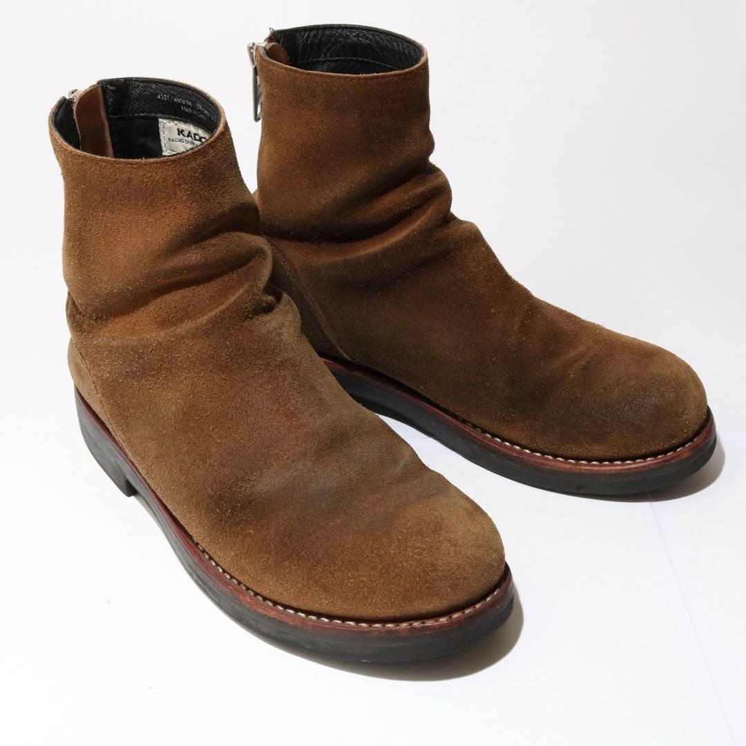 KADOYA エレファンタス バックジップブーツ スエード ビブラムソール E 革靴 バックジップ ブーツ｜カドヤ公式オンラインショップ｜elefantas