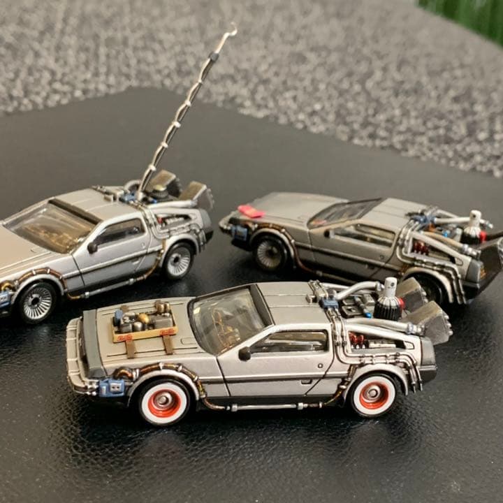 キャラウィール 1/64デロリアンⅠ〜Ⅲ カスタム品 バックトゥーザ