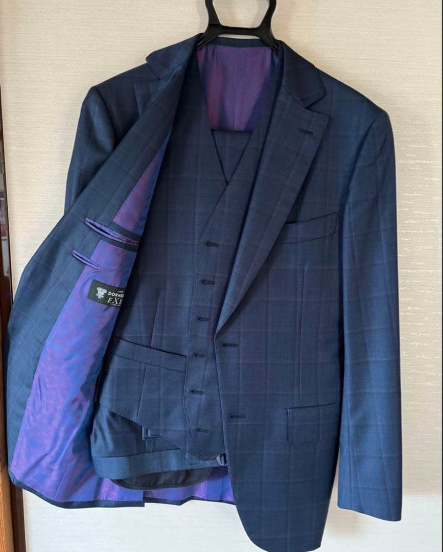 イタリア製エルメネジルドゼニアトラベラー英国製ドーメル 三揃スーツ