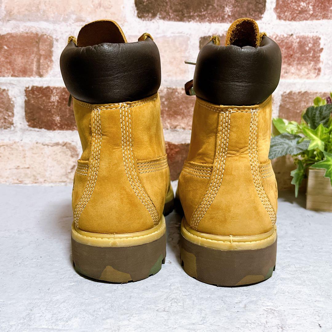 激レア【Timberland ティンバーランド】6インチ イエローブーツ 迷彩