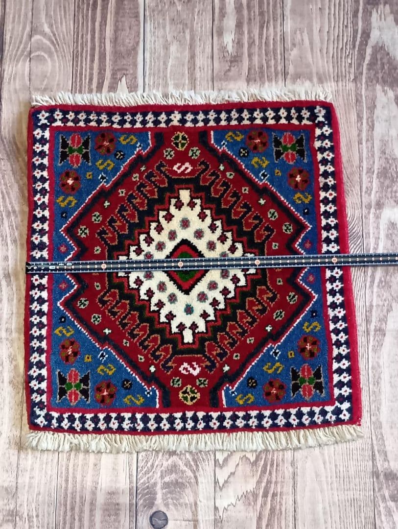 ペルシャ絨毯 ヤラメ絨毯 座布団 手織り イラン 座布団ヤラメ(6