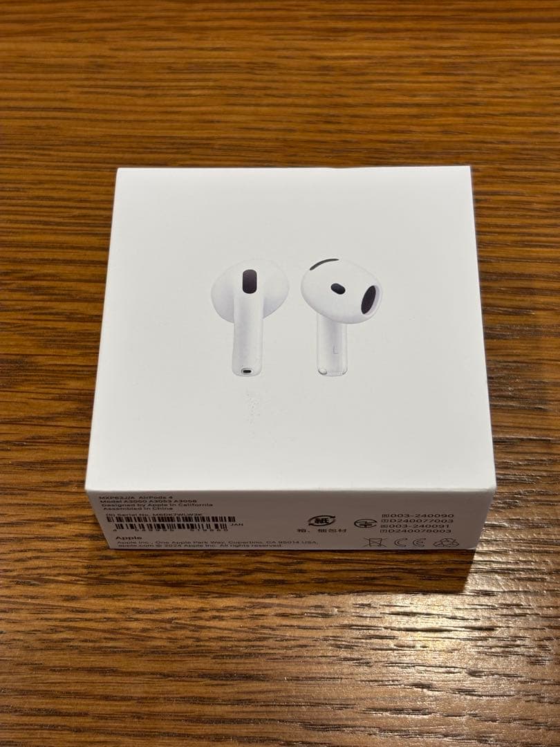 Apple AirPods 4 本体 新品未開封 Apple ラッピング可 Apple AirPods 4 アクティブノイズキャンセリング