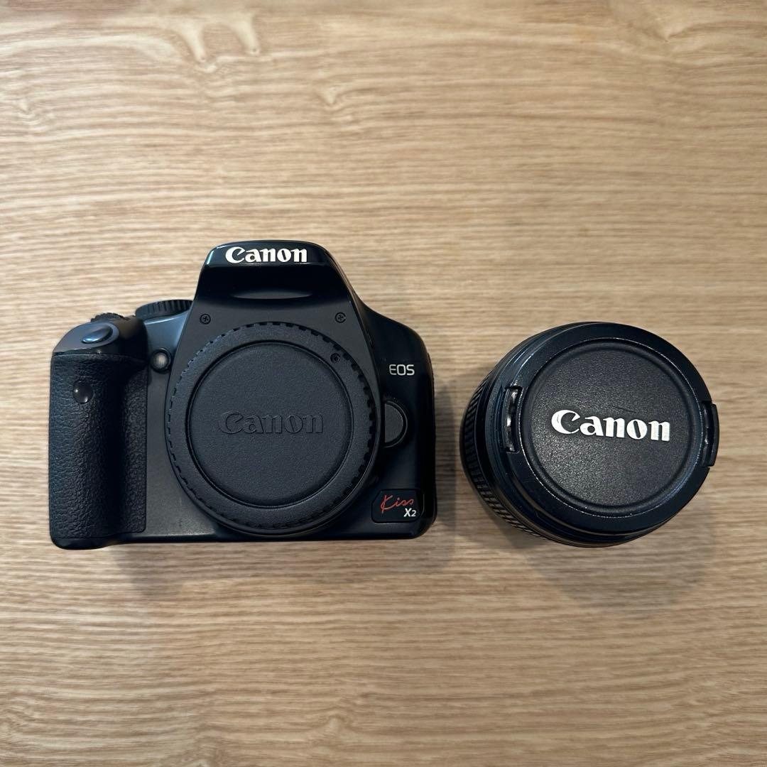ジャンク品Canon EOS Kiss X2 デジタル一眼レフ 本体レンズ