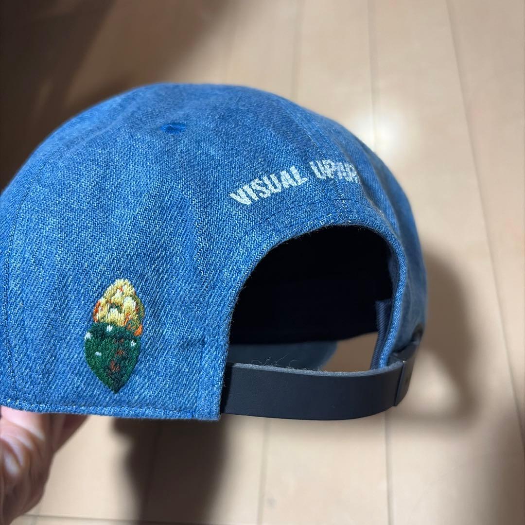 WTAPS デニムブルー キャップ ロゴ 花刺繍 | Shop at Mercari from