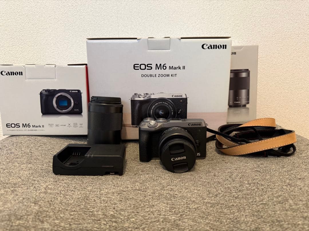 Canon EOS M6 Mark II ダブルズームキット CANON EOS M6 Mark II ダブルズームキット [シルバー] 価格比較 - 価格.com
